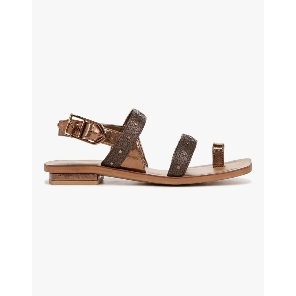 Franco Sarto Women's Classic Flat Sandal Brown Raffia SZ 8 M